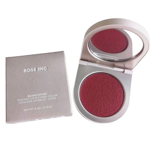 Rose Inc Blush Divine Radiant Lip Cheek Color Dahlia Deep Berry Cream Refillable - Picture 2 of 2